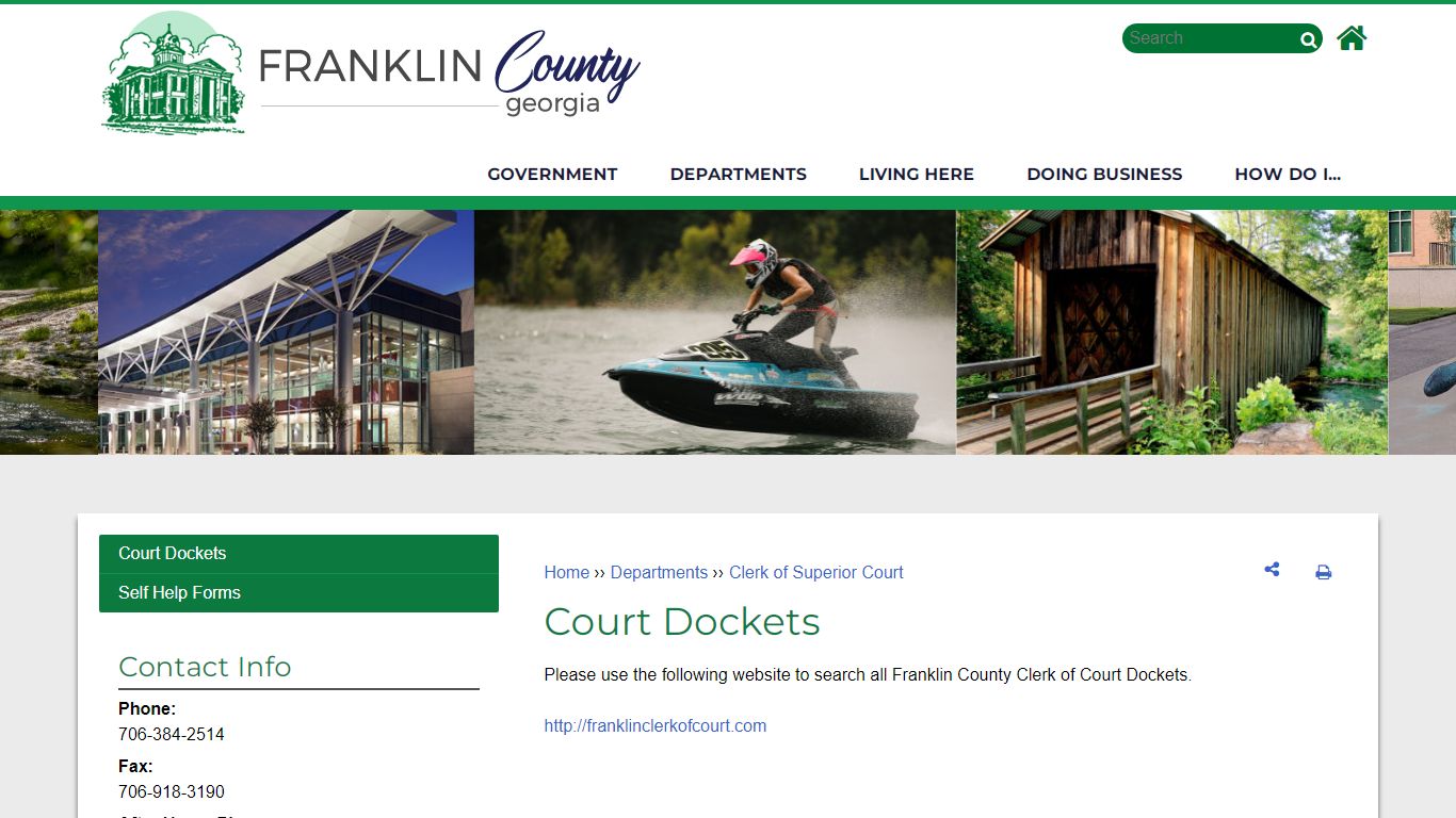 Court Dockets | Franklin County, GA